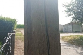 Trula bandera nagnuta nad kućom u Užičkoj ulici