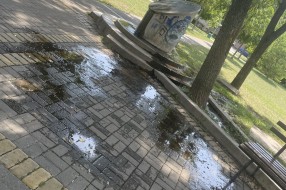 Začepljen odvod za vodu u Velikom parku na Prozivci