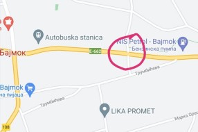 Udarne rupe na uključenju na Subotički put u Bajmoku