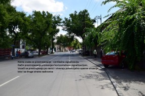 Prestrojavanje -  raskrsnica ulica Matije Gupca i Maksima Gorkog