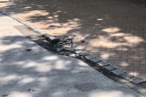 Oštećenje kolovoza na raskrsnici