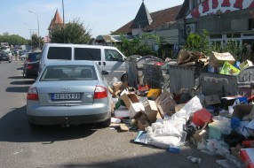 Smeće ispred buvljaka