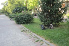 Uništeno 12 korpi za smeće na Radijalcu