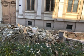 Posečena stabla, a ostavljeni panjevi u ulici Henrika Sjenkjevića