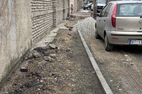 Širina trotoara u Ulici Vuka Karadžića