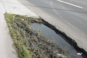 Pažnja, krater na asfaltu! (Palićki put)