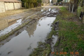 Neprohodna ulica posle kiše