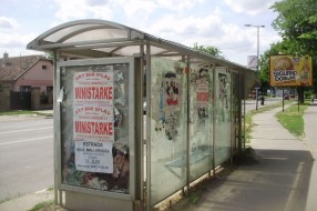 Autobusko stajalište na Prozivci - pre i posle