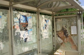 Autobusko stajalište na Prozivci - pre i posle