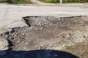 Početak Bagremove ulice opet u katastrofalnom stanju