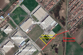 Predlog za asfaltiranje puta iza Industrijske zone (produžetak Mačvanske) u cilju smanjenja gužve