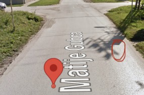 Udarna rupa u Ulici Matije Gupca (ugao sa Sonje Marinković)