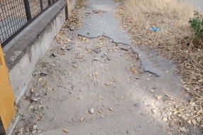 Oštećenje pešačke zone Ulici Zrinjskog i Frankopana