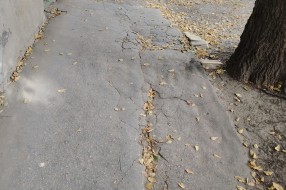 Oštećenje pešačke zone Ulici Zrinjskog i Frankopana