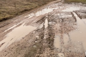 Železnička ulica na Paliću u blatu
