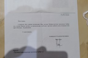 Ambrozija, neprohadna Kosovska ulica, nekontrolisani radovi brze pruge