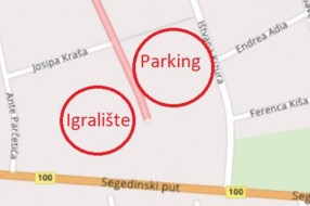 Potrebno obeležavanje parking mesta iza zgrade u ulici Ištvana Kizura