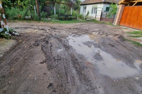 Neasfaltirana Daruvarska ulica, problem kanalizacija