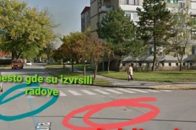 Ulubljenje na putu kod Hale sportova