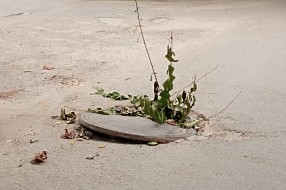 Poluotvorena šahta u Uskočkoj ulici