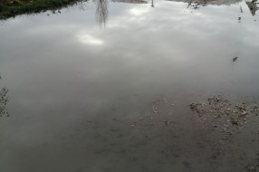 Posle malo veće kiše stvara se "jezero" na putu kod benzinske pumpe pre "Rode"
