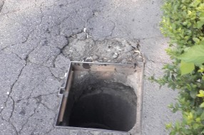 Slivnik u Ulici Maksima Gorkog bez rešetke