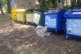 Kontejneri za smeće na Paliću