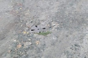 Šahta niža od nivoa ulice (ugao Čede Žice i Lasla Gala)