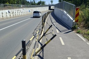 Oštećena ograda u Bajnatskoj