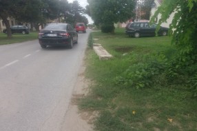 Betonski stub polegnut u Gundulićevoj ulici