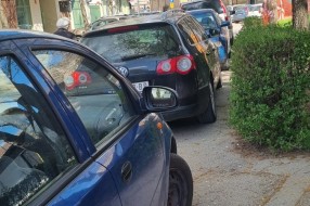 Staza za pešake ili parking? (ulica Luke Šimkovića)