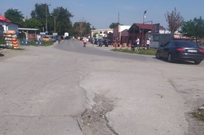 Oštećenje kolovoza u Velebitskoj ulici