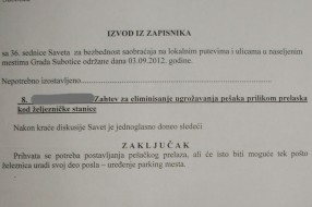 Pešački prelaz ispred železničke stanice