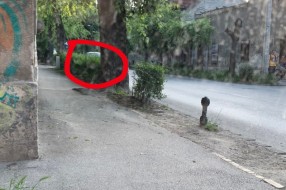 Izlaz iz Celovečke ulice, nepregledan i nebezbedan!
