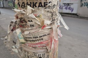 Narušavanje izgleda grada lepljenjem plakata
