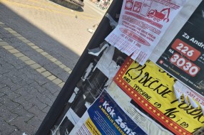 Narušavanje izgleda grada lepljenjem plakata