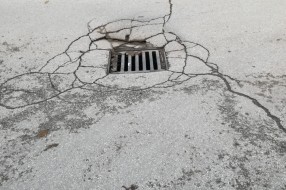 Propadanje šahta na ulici (Ulica Blaška Rajića)
