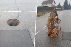 Nestao poklopac na sred prometnog puta