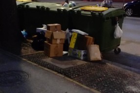 Kontejneri u Đure Đakovića ispred broja 13