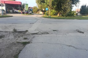 Oštećenja na putu - Ulica Vatroslava Jagića