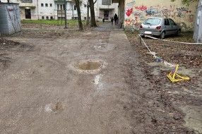 Neuređen trotoar do vrtića "Kolibri"