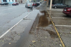 Trotoar i biciklistička staza ispred glavnog ulaza u Autobusku stanicu