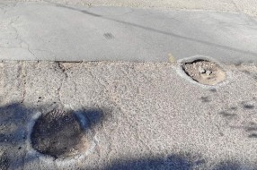 Rupe na putu u Pribojskoj ulici