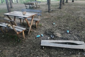 Uništavanje mesta za odmor na Majdanu