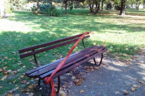 Zapušten park na uglu Somborskog puta i Gajeve