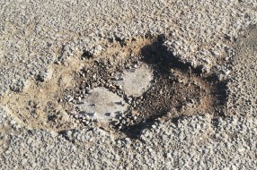 Oštećen kolovoz kod Blaškovog križa