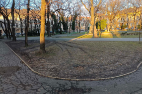 Parkirani automobili u parku Rajha Ferenca