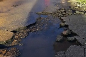 Rupe na putu u ulici Ivana Milankovića