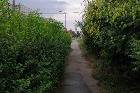 Zapuštena staza i nepregledna raskrsnica u Aleksandrovu (Verušićka ulica)
