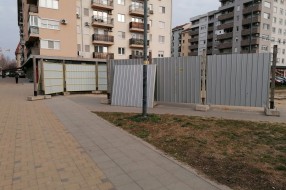 Građevinske ograde kod bazena na Prozivci